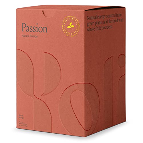 Yoli Passion Energy Drink Powder Mix - Natural Energy Drink Mix for Endurance and Stamina, 30 Packets - Peach Mango Flavor