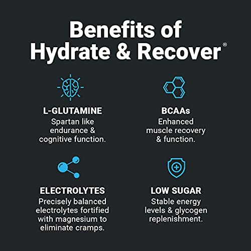 Wilderness Athlete - Hydrate & Recover | Liquid Hydration Powder Electrolyte Drink Mix - Recover Faster with Bcaas - Hydrate Powder with 1000mg of Vitamin C - 30 Serving Tub (Kiwi Pineapple)