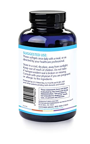 PRN De3 Dry Eye Omega 3 Fish Oil –Support for Eye Dryness - 2240mg EPA & DHA Supplement in Natural Triglyceride Formula – Improved Formula for Healthy Eye Care-3 Serving per Day, 3 Month Supply