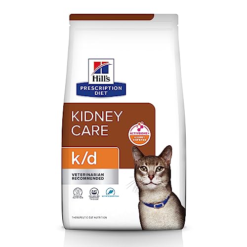 Hill's Prescription Diet k/d Kidney Care Ocean Fish Dry Cat Food, Veterinary Diet, 4 lb. Bag