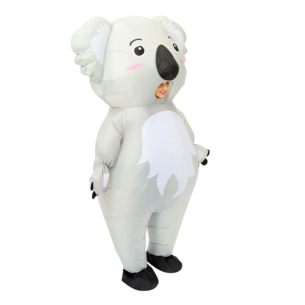 Arokibui Koala Inflatable Costume Adult Funny Blow up Costume Fancy Dress Costume Cosplay Party Christmas Halloween Costume