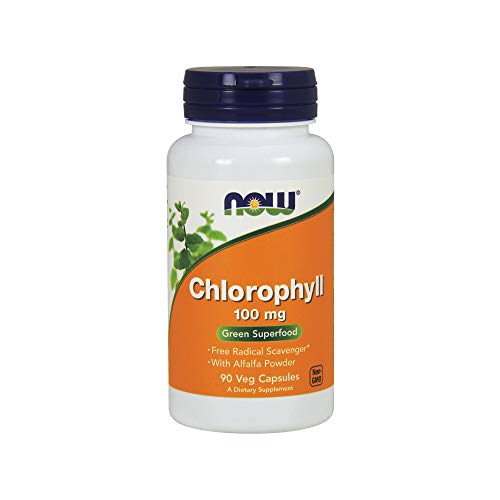 Now Foods Chlorophyll 100 mg, 90 Vegetable Capsule