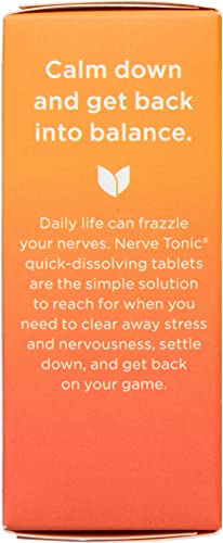 Hyland's Naturals Nerve Tonic Stress Relief Tablets, Natural Relief of Restlessness, Nervousness and Irritability Symptoms, Non-Habit Forming, Quick Dissolving Tablets, 50 Count