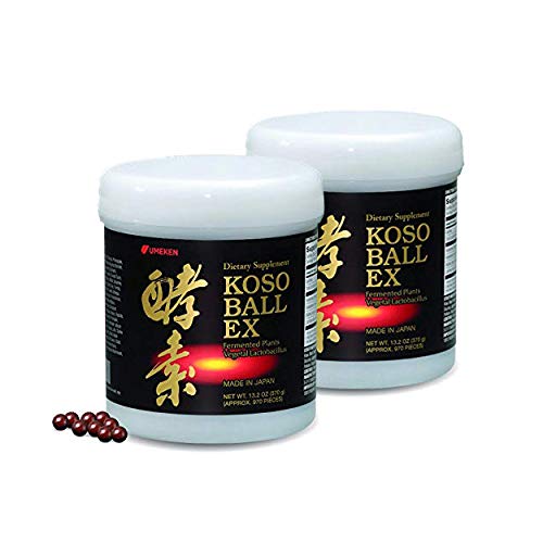 Umeken Koso Ball EX - Fermented Fruits and Vegetables Extract Containing Enzymes for Energy, Digestion, & Immune System, Chewable Dietary Supplement, 13.2 Ounce, Pack of 2