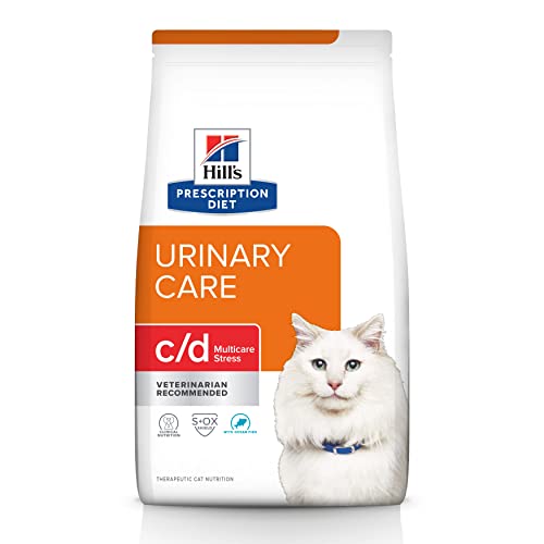 Hill's Prescription Diet c/d Multicare Stress Urinary Care Ocean Fish Flavor Dry Cat Food, Veterinary Diet, 17.6 lb. Bag