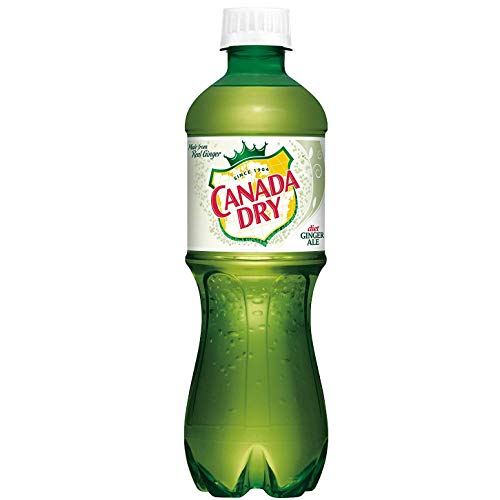 Canada Dry Diet Ginger Ale, 20oz Bottle (Pack of 8, Total of 160 Oz)