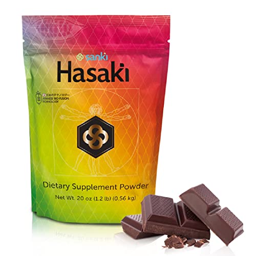 Sanki Global Chocolate Hasaki Dietary Supplements Powder is a Japanese-origin Product for Protecting Gut Health and Nutrition. Net Weight 20 ounces (1.2 pounds), 0.49 ounces of protein per dose