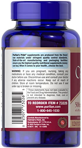 PTKOONN Puritan's Pride One A Day Cranberry - 120 Capsules Supports Urinary Health