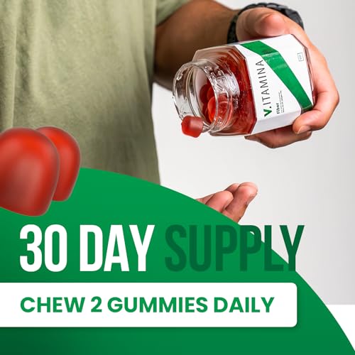 VITAMINA Fiber Gummies - 5g Dietary Fiber Supplement Supports Digestive Health & Regularity - Vegan & Gluten-Free Fiber Gummies for Adults & Kids - 60 Gummies, 2 Month Supply