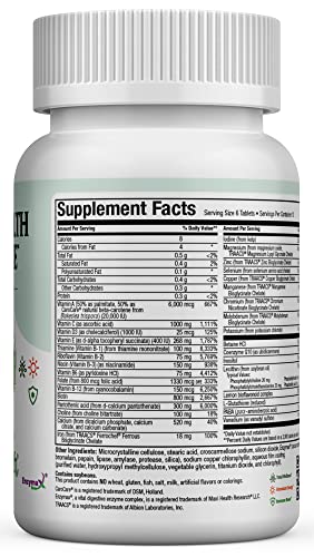 Maxi Health Supreme - High Potency Multivitamin & Mineral Supplement - 60 Tablets - Kosher