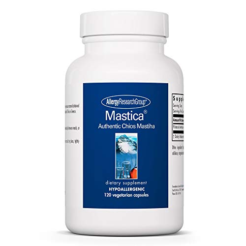 Allergy Research Group Mastica Dietary Supplement - GI Health, Helps Relieve Digestive Problems, Chios Gum Mastic, Hypoallergenic, Vegetarian Capsules - 120 Count