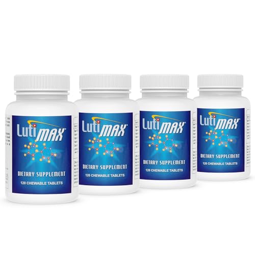 Lutimax Luteolin Complex w/Rutin - Brain Supplement for Mental Health - Bioflavonoids w/Vitamin C, D & E for Joint, Muscle, & Dietary Issues - Antioxidants Supplement w/Immune Support - 4 Pack