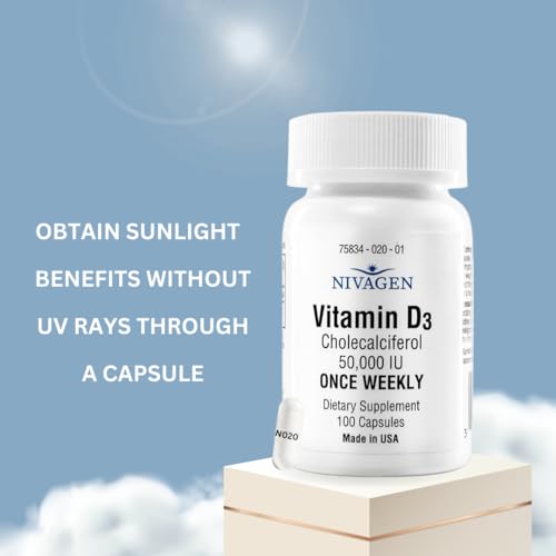 Nivagen Pharmaceuticals Inc Vitamin D3 50,000 IU Capsule (100)