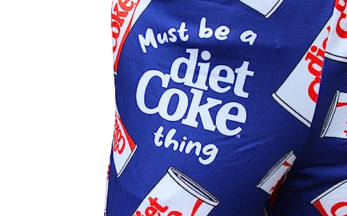 BRIEF INSANITY Lounge Pajama Pants for Men and Women| Must Be a Diet Coke Thing Can Print Bottoms - Comfy, Ultra Soft, Novelty Unisex Loungewear Pants (Diet Coke Thing Pants, Large)