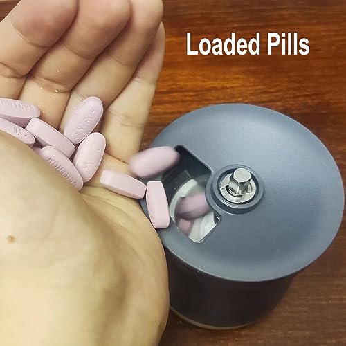 CoaGu Pill Crusher Pulverizer Grinder Save More Labour Power to Crush Multiple Tablets to a Pulverized Powder (Gray)