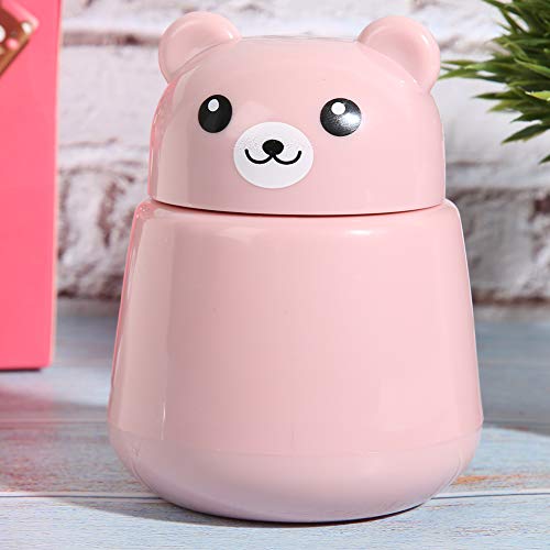 MOUMOUTEN Pill Crusher, Portable Cute Bear Shape Medicine Tablet Crusher Grinding, Pills Grinder, Pets Pill Pulverizer, for Vitamins Large Pills Small Pills Tablets(Pink)