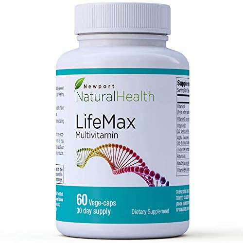 LifeMax Multivitamin: Adult Multivitamin with Telomere Protection, Spectra antioxidants, Revolutionary Full Spectrum Anti-Aging, Live Longer, Heart Health, Blood Sugar. 60 Vege-caps (30-Day Supply)