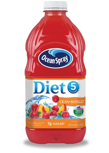 Ocean Spray Diet Variety Pack Juice Drink, 64oz Bottle (Pack of 4, Total of 256Oz), 64.0 Fl Oz