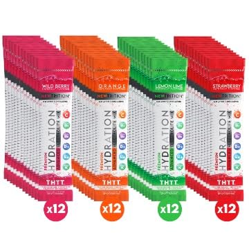 NewTrition Hydration Drink Electrolyte Powder Packets | Dehydration Relief | Non-GMO | Mixed Display - 48 Count