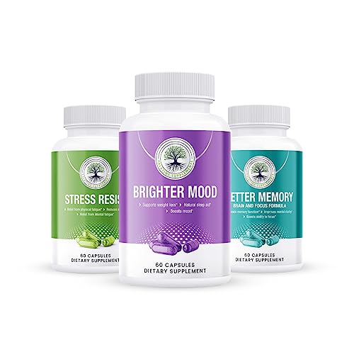 PALATINE Supplements Stress Resist Supplement - Natural Stress Relief - Calm Your Mind and Find Inner Balance - Non-GMO, Gluten Free Anti-Stress Dietary Supplement - 60 Capsules