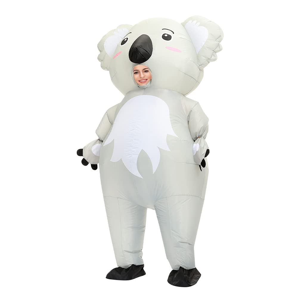 Arokibui Koala Inflatable Costume Adult Funny Blow up Costume Fancy Dress Costume Cosplay Party Christmas Halloween Costume