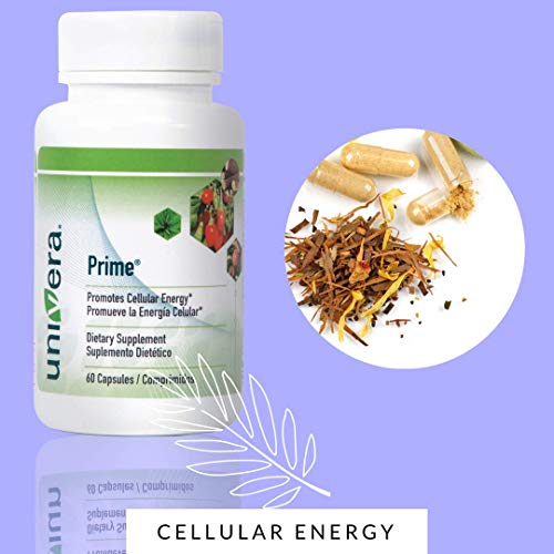 Univera Prime, Vitamin C, Vitamin B6, Vitamin B12, DHEA, Cell Renewal, Healthy Cell Support, Heart Health, Immune Health, 60 Vegetarian Capsules, 30 Days Supply