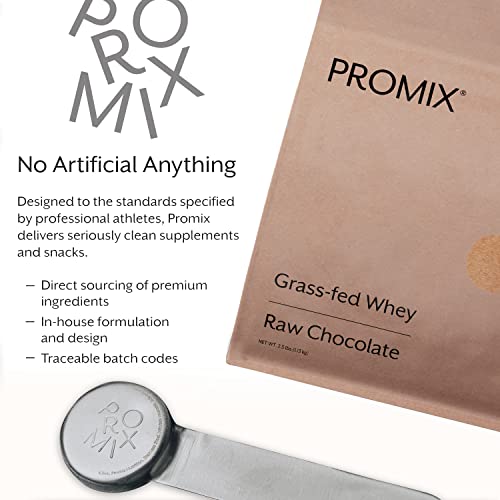 ProMix Nutrition Whey Protein Powder, Raw Chocolate - 5lb Bulk - Grass-Fed & 100% All Natural - Gluten-Free & Keto-Friendly