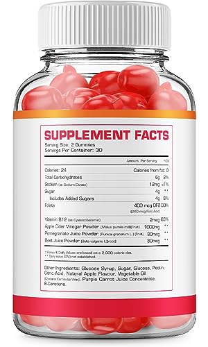 (5 Pack) Slim Plus Keto ACV Gummies - Official - Keto Slim Plus ACV Advanced Weight Loss Formula Shark Plus Tank Apple Cider Vinegar Dietary Supplement B12 Beet Root Juice Men Women (300 Gummies)