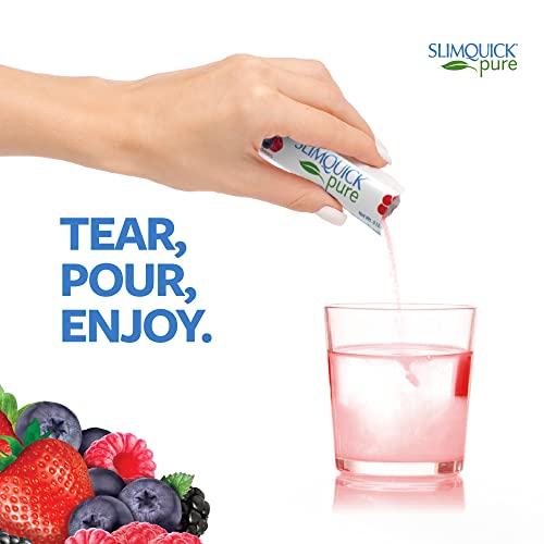 Slimquick Pure Extra Strength Mixed Berry Drink Mix, powerful dietary supplement- 26 count-Lose 3x the weight (Packaging may vary)