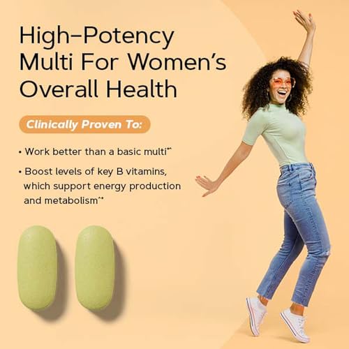 GNC Women's Multivitamin - Energy & Metabolism | Supports Increased Energy, Performance, Metabolism & Cardiovascular Health | Daily Vitamin Supplement |180 Caplets