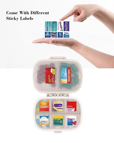 DIY Pocket Pharmacy Medicine Labels Travel Daily Pill Container Lables Medication Organizer Stickers Pill Organizer Lables Travel Pill Case Stickers 3 Sizes(146 Stickers)