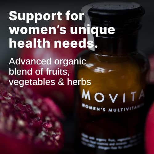 Movita Women's Daily Multivitamin - Fermented Whole Foods, Vitamins, and Minerals - Organic, Vegan-Friendly, Gluten-Free, & Non-GMO - 30 Day Supply (Refill Pouch)