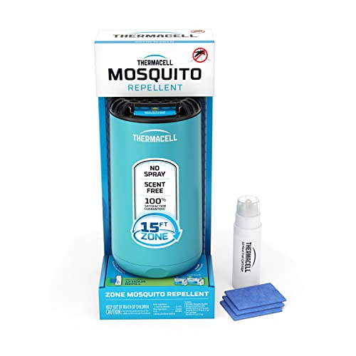 Thermacell Patio Shield Mosquito Repeller; Highly Effective Mosquito Repellent for Patio; No Candles or Flames, DEET-Free, Scent-Free, Bug Spray Alternative; Includes 12-Hour Refill