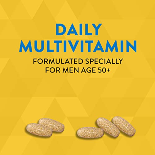 Nature's Way Alive! Men’s 50+ Daily Ultra Potency Complete Multivitamin, High Potency Formula, Supports Multiple Body Systems*, Supports Cellular Energy*, Gluten-Free, 60 Tablets