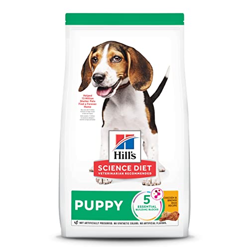 Hill's Science Diet Puppy Chicken Meal & Brown Rice Recipe Dry Dog Food, 27.5 lb. Bag