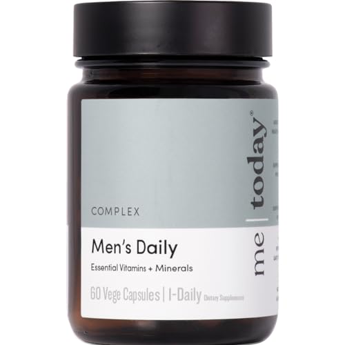 me today - Men's Daily Multivitamin and Mineral Supplement, 60 Capsules, with 26 Vitamins, Including D, C, A, B, Biotin and Zinc, Vegetarian