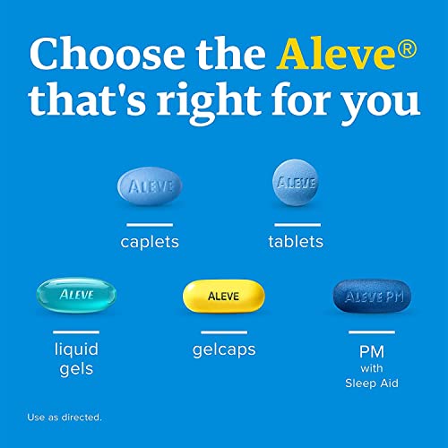 Aleve Back & Muscle Pain Relief Naproxen Sodium Tablets ‐ 250 Count, 250 Count