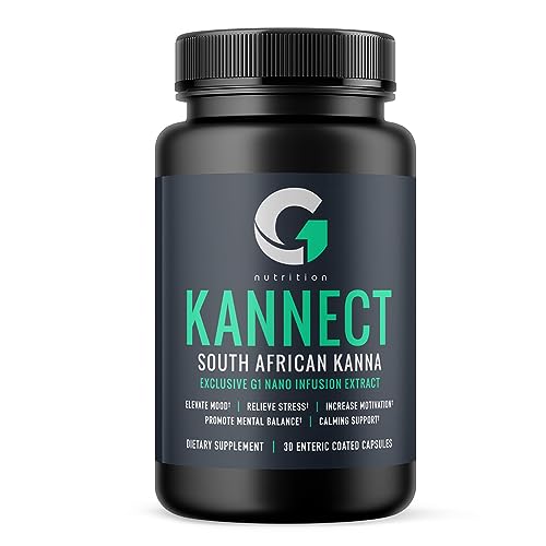 G1 NUTRITION Kannect Sceletium Tortuosum Dietary Supplement, 100mg Nano Infusion Extract for a Natural Calm & Mood Boost, Enhances Mental & Physical Health, 30 Servings