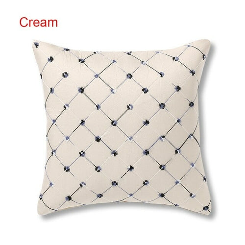 42.5 * 42.5 cm Fashion Grid Bed Sofa Throw Pillow