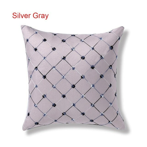 42.5 * 42.5 cm Fashion Grid Bed Sofa Throw Pillow