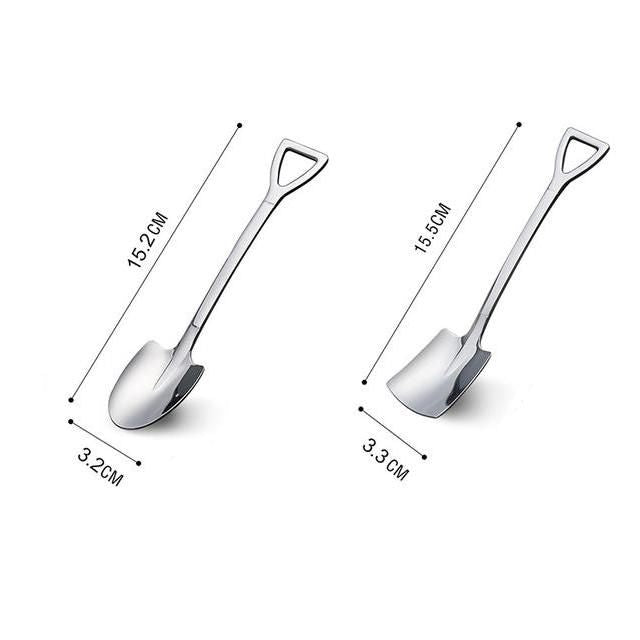 Creative Stainless Steel Shovel Spoon Set