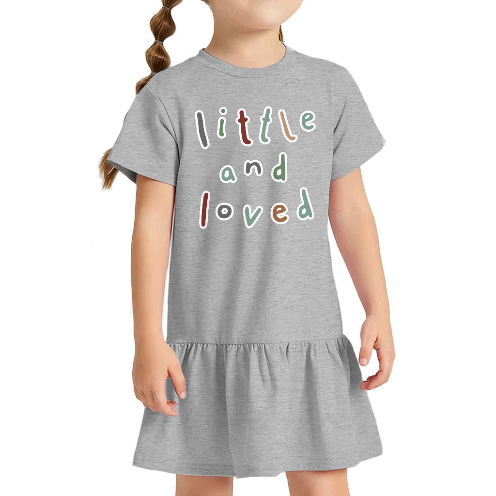 Little and Loved Toddler Rib Dress - Kawaii Girls' Dress - Themed Toddler Dress