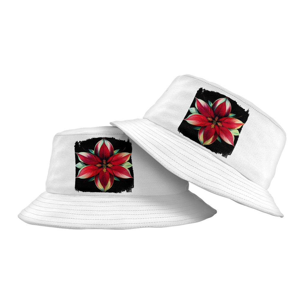 Plant Graphic Bucket Hat - Flower Hat - Beautiful Bucket Hat