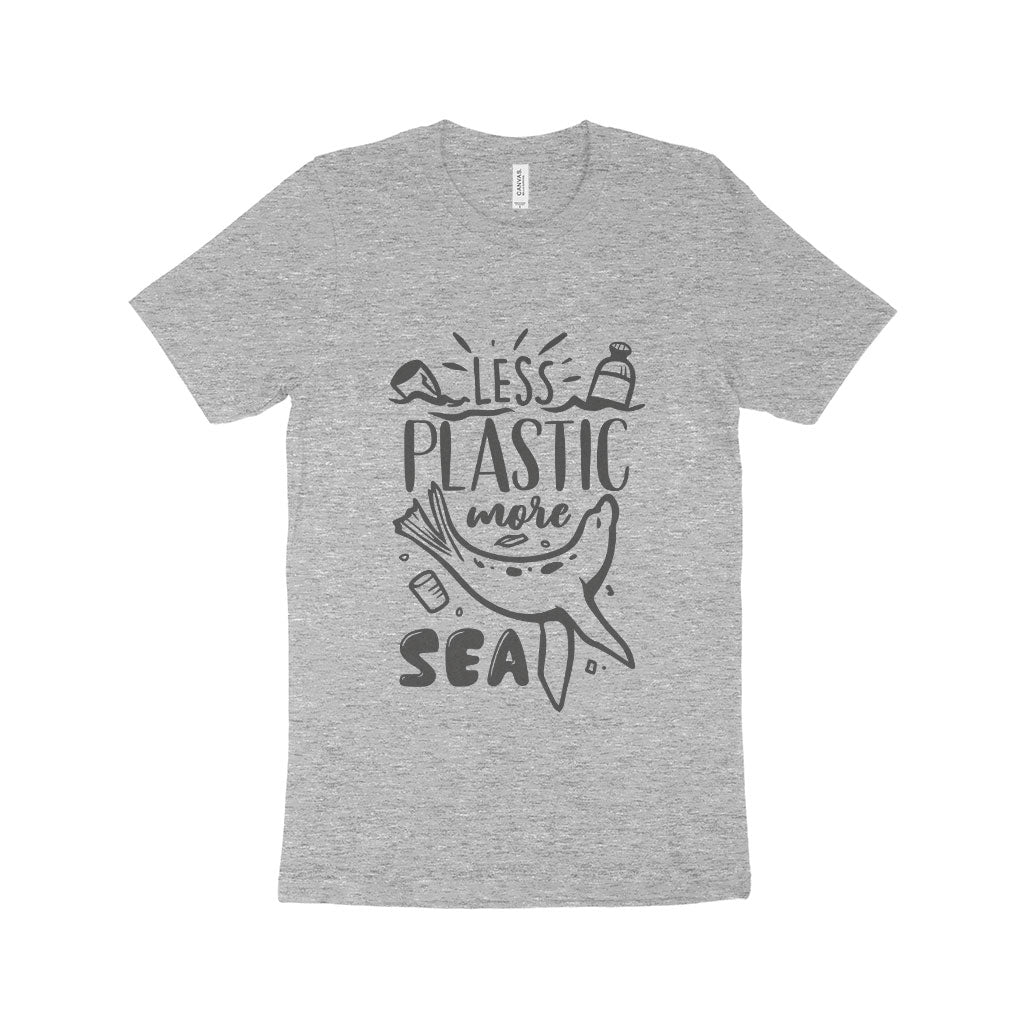 Less Plastic More Sea Unisex Jersey T-Shirt Made in USA