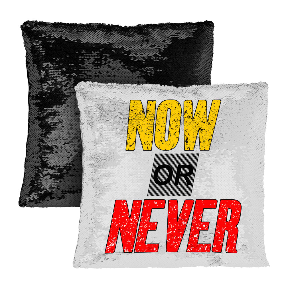 Now Or Never Sequin Pillow Case - Cool Pillow Case - Trendy Pillowcase