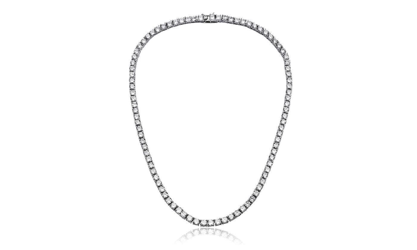 42.00 CTTW Cubic Zirconia Tennis Necklace