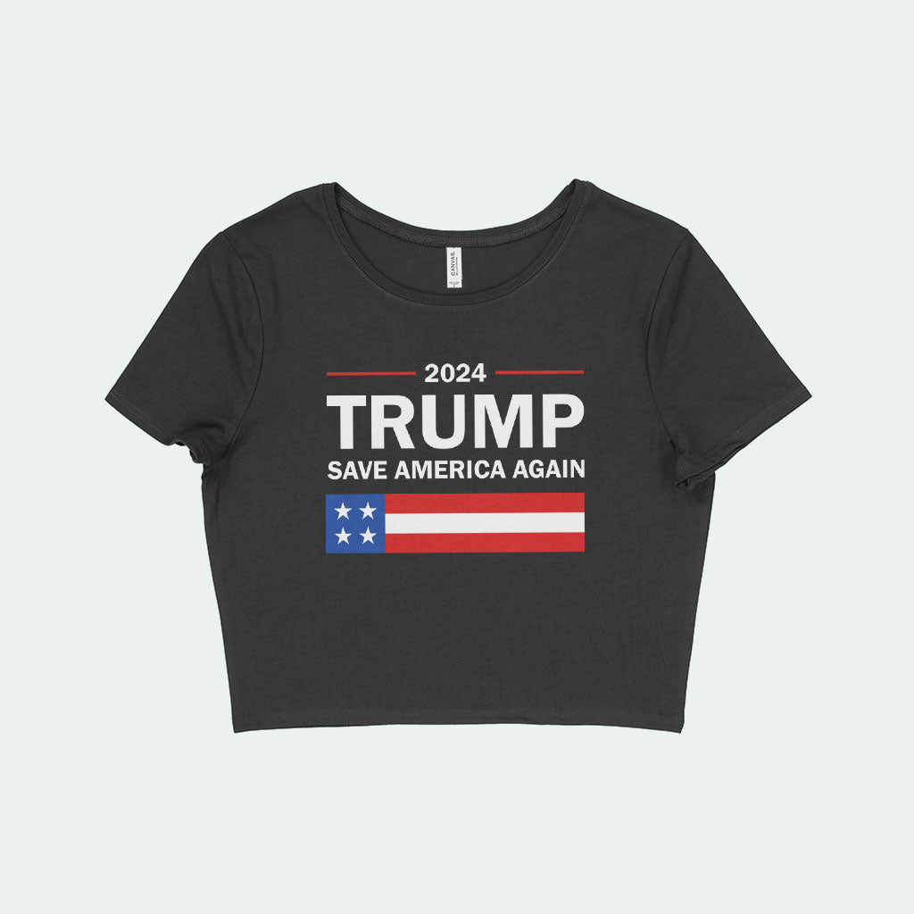 Women's Cropped Trump T-Shirt - Women Trump Merchandise