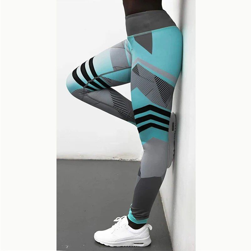 Geometric Quick Dry Yoga Leggings