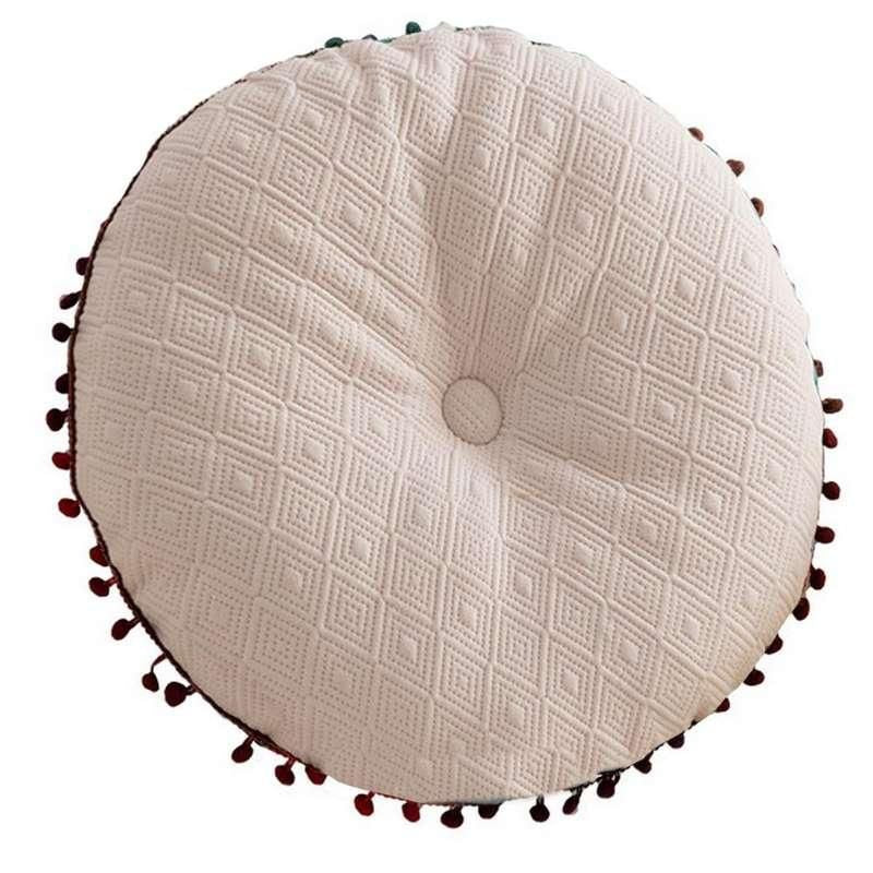 Round Tassel Throw Pillow