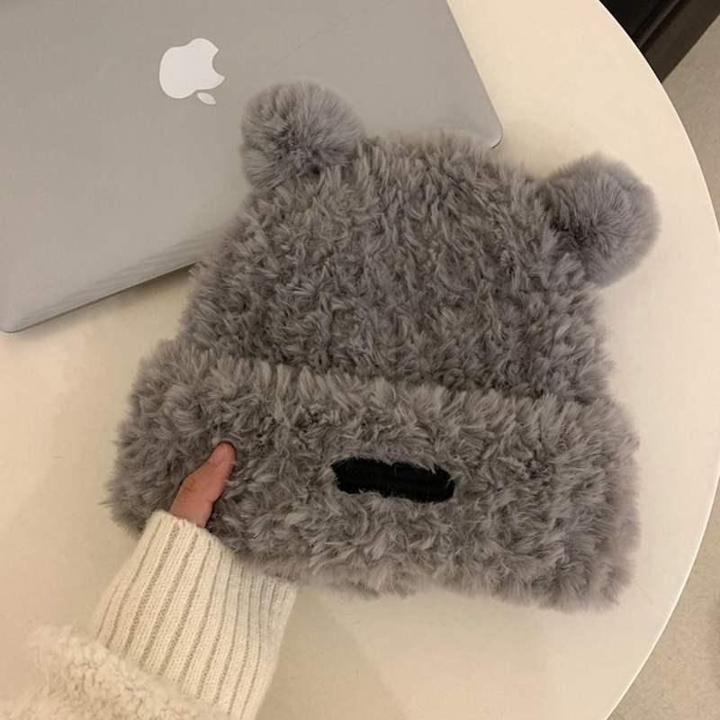 Chic Autumn-Winter Bear Ear Beanie